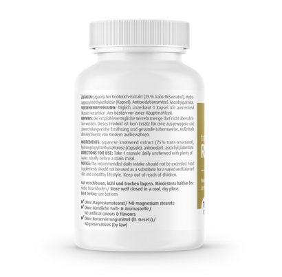 Zeinpharma Resveratrol 125 mg Kapseln, A-Nr.: 3852991 - 02