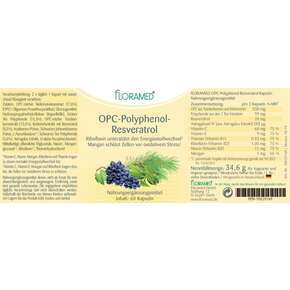 Floramed OPC Polyphenol Resveratrol, A-Nr.: 4390305 - 01