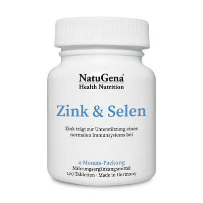 NatuGena Zink &amp; Selen Tabletten, A-Nr.: 5404251 - 01