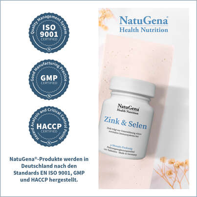 NatuGena Zink &amp; Selen Tabletten, A-Nr.: 5404251 - 05