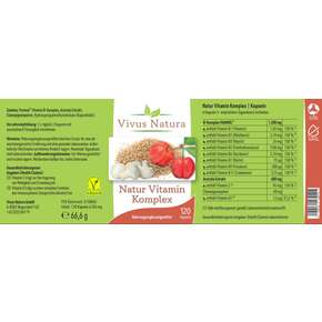 Natur Vitamin Komplex Kapseln, A-Nr.: 5758865 - 01