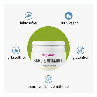 NatuGena EPI-GENES SAMe &amp; Vitamin C Kapseln, A-Nr.: 5699559 - 02