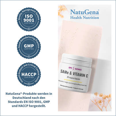 NatuGena EPI-GENES SAMe &amp; Vitamin C Kapseln, A-Nr.: 5699559 - 03