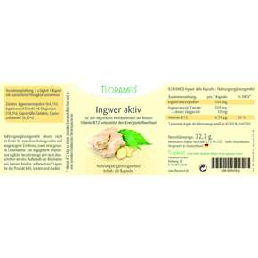 Floramed Ingwer aktiv, A-Nr.: 4390191 - 01
