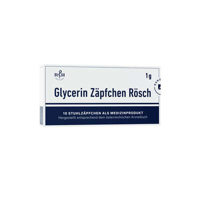 Glycerin Zäpfchen Rösch 1g 10 Stk., A-Nr.: 1304570 - 01