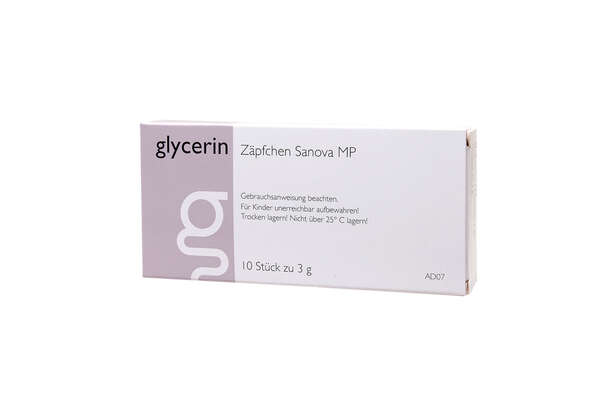 Glycerin Zäpfchen &quot;Sanova&quot; MP 3g, A-Nr.: 3170530 - 02