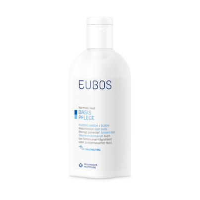 Eubos Wasch und Dusch flüssig blau 200 ml, A-Nr.: 0659354 - 01