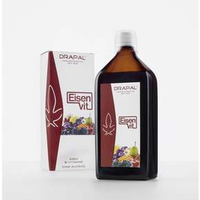 DRAPAL EISENVIT ist ein Nahrungsergänzungsmittel mit Eisen, Vitamin C und B-Vitaminen. Natürlich alkoholfrei., A-Nr.: 5597592 - 01