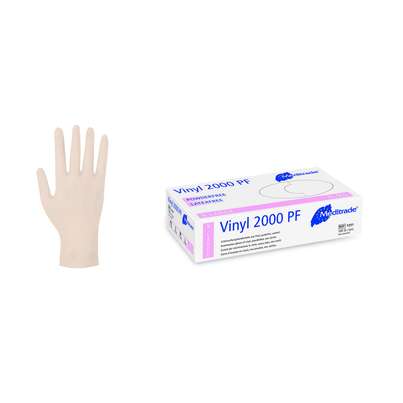 Einmalhandschuhe Vinyl Gr. XL weiß, A-Nr.: 4894939 - 02
