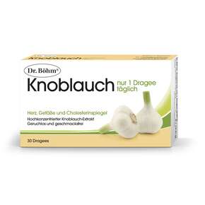 Dr. Böhm Knoblauch nur 1 Dragee täglich, A-Nr.: 1520316 - 01