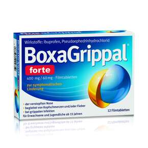 BoxaGrippal® forte 400 mg/60 mg - Filmtablette 12 Stk., A-Nr.: 4992754 - 01