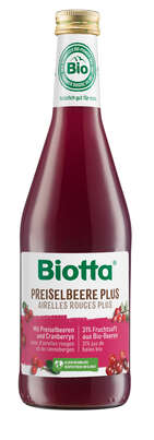 Biotta PREISELBEERE PLUS Bio, A-Nr.: 5356167 - 01