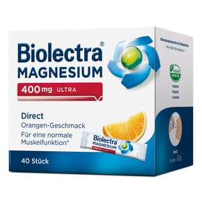 Biolectra® Magnesium 400 mg Ultra Direct Orange Sticks 40 Stück, A-Nr.: 5048106 - 01
