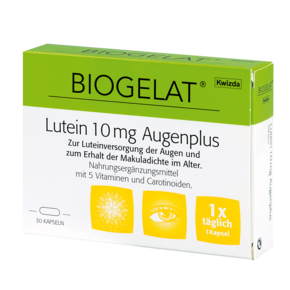 Biogelat Lutein 10 mg Augenplus, A-Nr.: 4084815 - 01