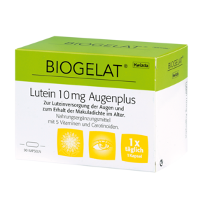 Biogelat Lutein 10 mg Augenplus, A-Nr.: 4084809 - 01