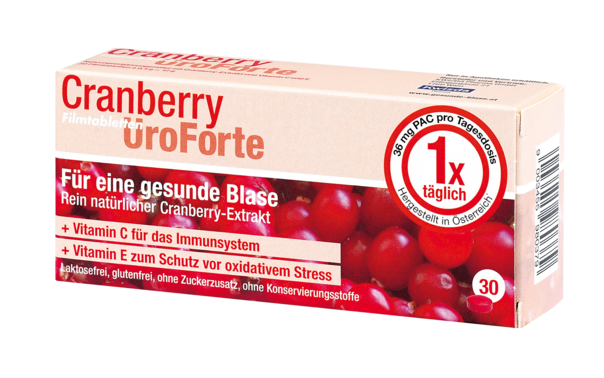 BIOGELAT CRANBERRY UroForte-Filmtabletten, A-Nr.: 3269889 - 01