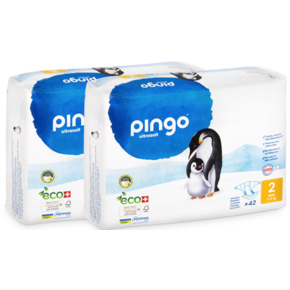 Bio Windeln Mini Jumbo 3-6kg Pinguin – Pingo Swiss, A-Nr.: 4559537 - 01