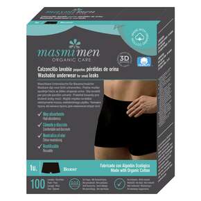 Bio Inkontinenz Men Boxershorts - Größe XL - Schwarz - MASMI, A-Nr.: 5777130 - 01