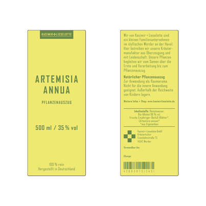 Artemisia Annua Pflanzenauszug 500 ml K+L, A-Nr.: 5176005 - 02