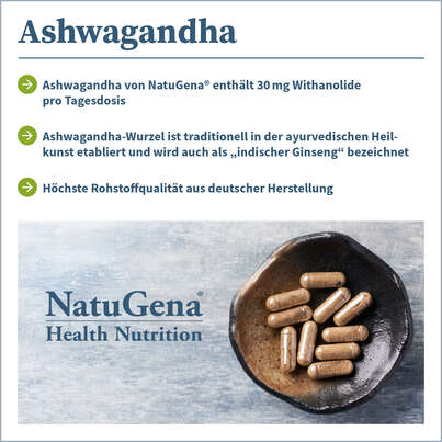 NatuGena Ashwagandha Kapseln, A-Nr.: 5699080 - 02