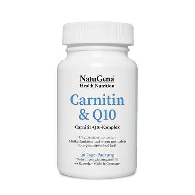 NatuGena Carnitin &amp; Q10 Kapseln, A-Nr.: 5404179 - 01