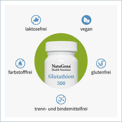 NatuGena Glutathion 500 Kapseln, A-Nr.: 5404268 - 04