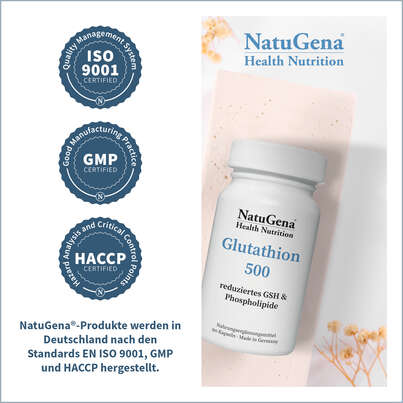 NatuGena Glutathion 500 Kapseln, A-Nr.: 5404268 - 05