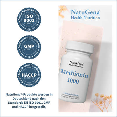 NatuGena Methionin 1000 Kapseln, A-Nr.: 5699341 - 03