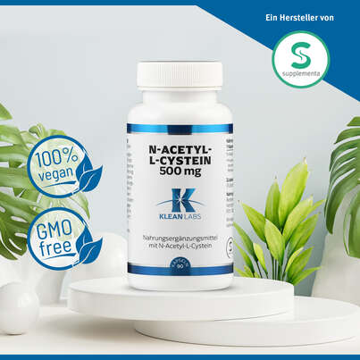 N-Acetyl-L-Cystein 500mg Klean Labs Kapseln, A-Nr.: 5395753 - 05