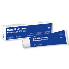 DicloAkut® forte Schmerzgel 2 % Gel lindert Schmerzen und Entzündungen, A-Nr.: 5521927 - 01
