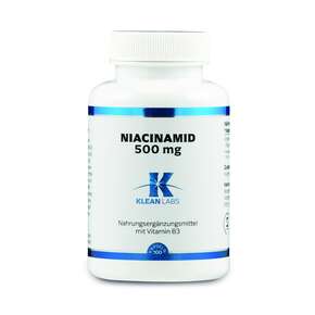 Niacinamid (B3) 500 mg Klean Labs Kapseln, A-Nr.: 5598232 - 01