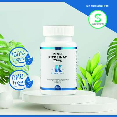 Zink Picolinat 25 mg Klean Labs Kapseln, A-Nr.: 5755631 - 05