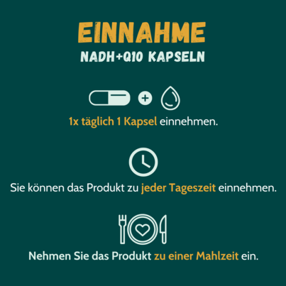 NADH 20 mg + Q10 100 mg 60 Kapseln, A-Nr.: 4867411 - 02