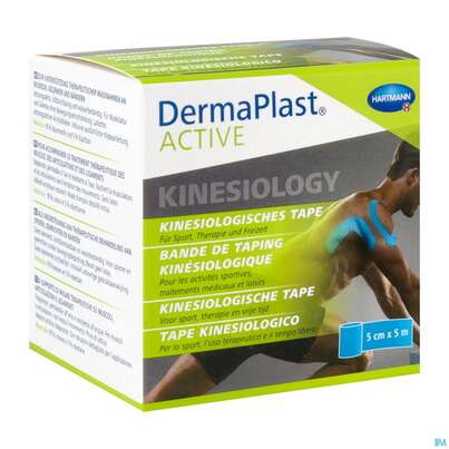 Tape Kinesiologisch Dermaplast Active 5cmx 5m Blau 1st, A-Nr.: 4749114 - 03