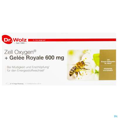 Zell Oxygen Dr.wolz Trink/kur +gelee Royale 600mg Nr 60603 14x20 280ml, A-Nr.: 3190811 - 02