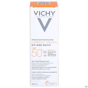 Sonnenprodukte Vichy/capital Soleil Gesichtscreme Uv-age Lsf50+ 40ml, A-Nr.: 5360950 - 01