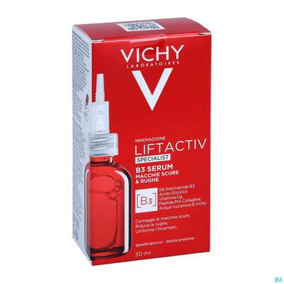 Sie sehen eine Packung Vichy Liftactiv Serum B3 30ml, Produktbild: 04 Vichy Liftactiv Serum B3 30ml, A-Nr.: 5427140 - 04