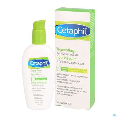 Sie sehen eine Packung Cetaphil Tagespflege +hyaluronsaeure 88ml, Produktbild: 10 Cetaphil Tagespflege +hyaluronsaeure 88ml, A-Nr.: 4839337 - 10