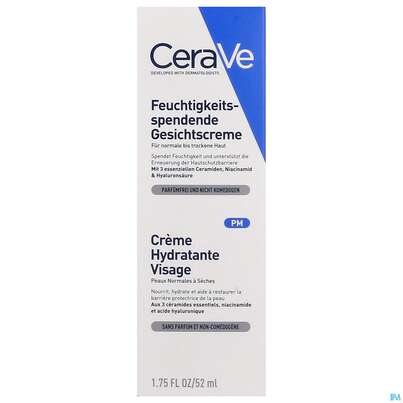 Cerave Feuchtigkeitsspendende Gesichtscreme 52ml, A-Nr.: 4801866 - 02