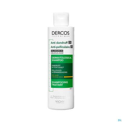 Sie sehen eine Packung Shampoon Vichy/dercos Anti-schuppen Pflege Trockenes Haar Neu 200ml, Produktbild: 05 Shampoon Vichy/dercos Anti-schuppen Pflege Trockenes Haar Neu 200ml, A-Nr.: 4357414 - 05