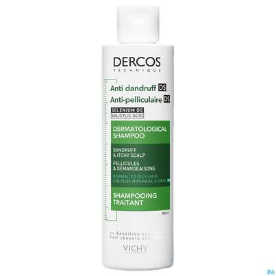 Sie sehen eine Packung Shampoon Vichy/dercos Anti-schuppen Pflege Fettiges Haar 200ml, Produktbild: 01 Shampoon Vichy/dercos Anti-schuppen Pflege Fettiges Haar 200ml, A-Nr.: 4357383 - 01