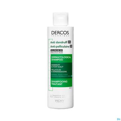 Sie sehen eine Packung Shampoon Vichy/dercos Anti-schuppen Pflege Fettiges Haar 200ml, Produktbild: 02 Shampoon Vichy/dercos Anti-schuppen Pflege Fettiges Haar 200ml, A-Nr.: 4357383 - 02