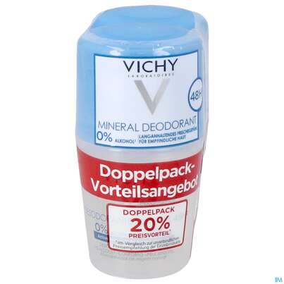 Vichy Deo/roll-on Mineral 48h 2x50m 100ml, A-Nr.: 4775620 - 01