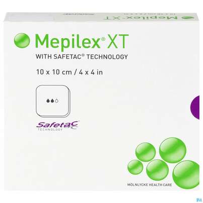 Wundverband Mepilex/xt Silikon 10x10cm 5st, A-Nr.: 4301543 - 01