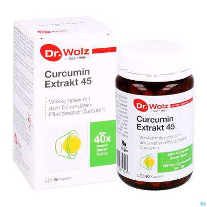 Curcumin Kapseln Extrakt 45 Dr.wolz Nr 60553 90st, A-Nr.: 4289983 - 05