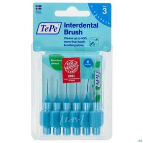 Tepe Interdentalbuersten 0,6mm Blau 6st, A-Nr.: 3698225 - 01