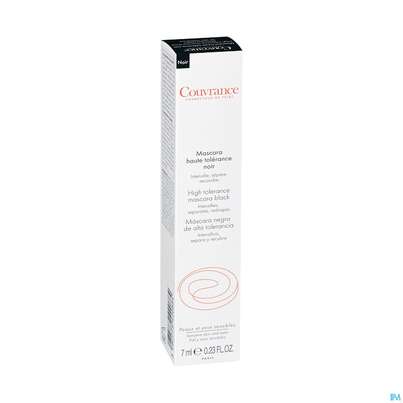 Sie sehen eine Packung Avène Couvrance Hochverträgliche Mascara Schwarz 7ml, Produktbild: 08 Avène Couvrance Hochverträgliche Mascara Schwarz 7ml, A-Nr.: 4009392 - 08