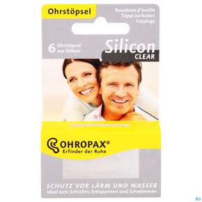 Ohrenschutz Ohropax/clear Silicon G.laerm/wasser/wind Farbl 6st, A-Nr.: 3967375 - 01