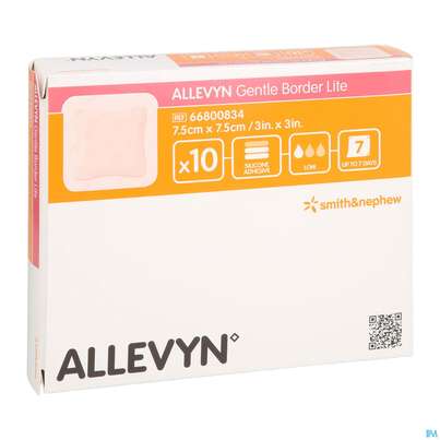 Wundverband Allevyn/gentle Border Lite 7,5x 7,5cm 10st, A-Nr.: 3946491 - 03