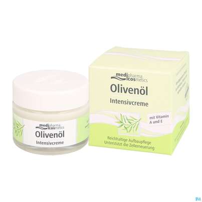 Sie sehen eine Packung Oliven Oel Dr.theiss Intensiv Creme 50ml, Produktbild: 06 Oliven Oel Dr.theiss Intensiv Creme 50ml, A-Nr.: 2968906 - 06